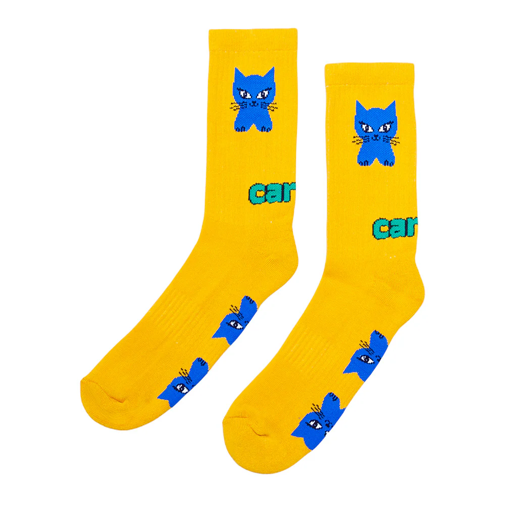 CARPET CO. CAT SOCK YELLOW
