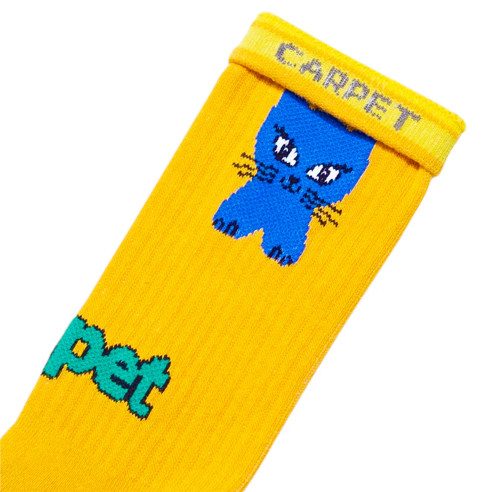 CARPET CO. CAT SOCK YELLOW - Image 2
