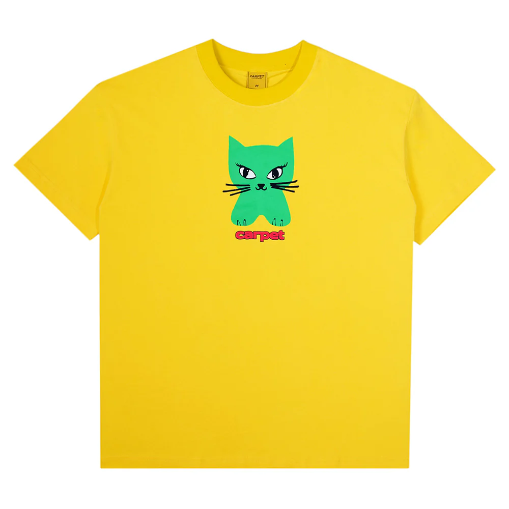 CARPET CO. CAT TEE YELLOW