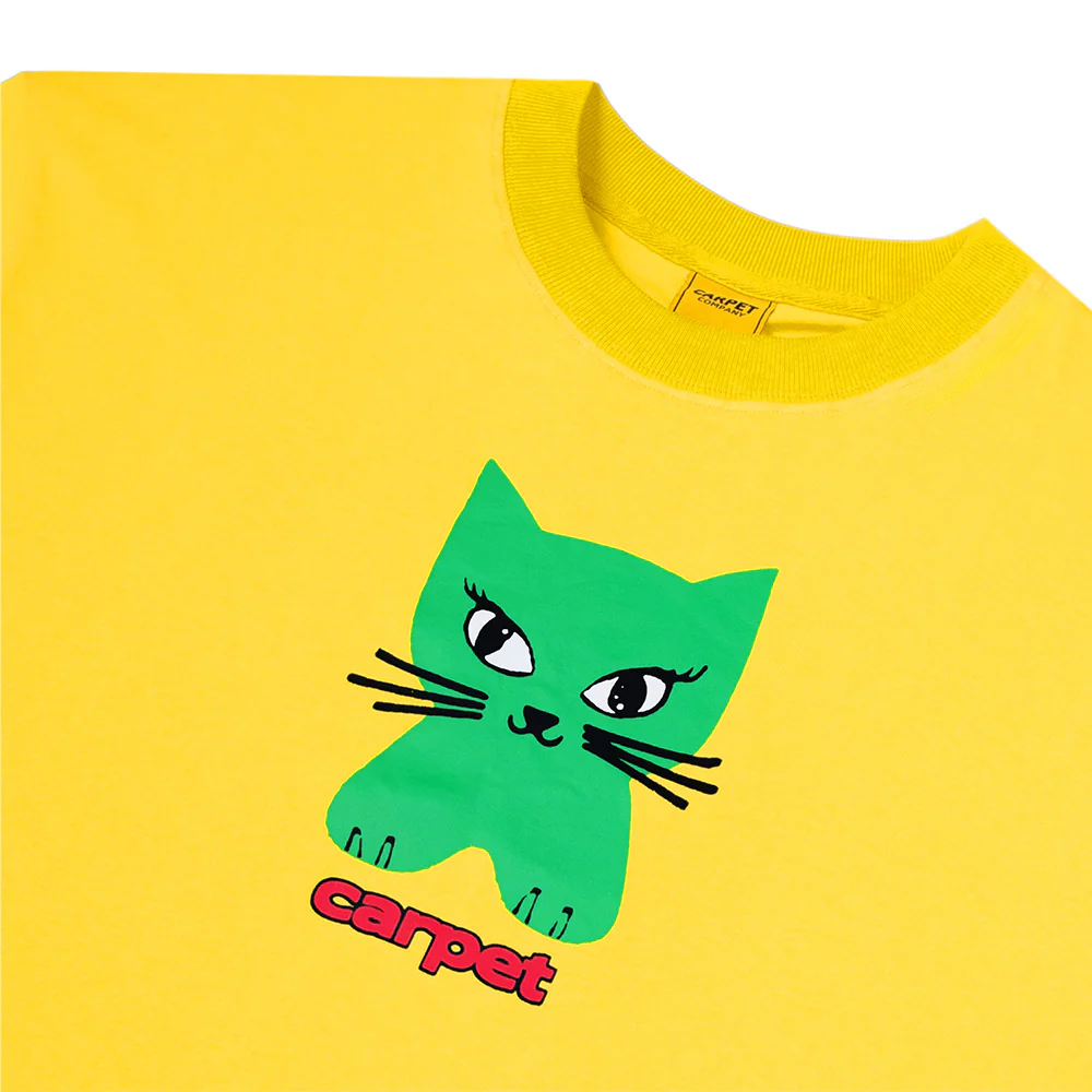 CARPET CO. CAT TEE YELLOW - Image 2