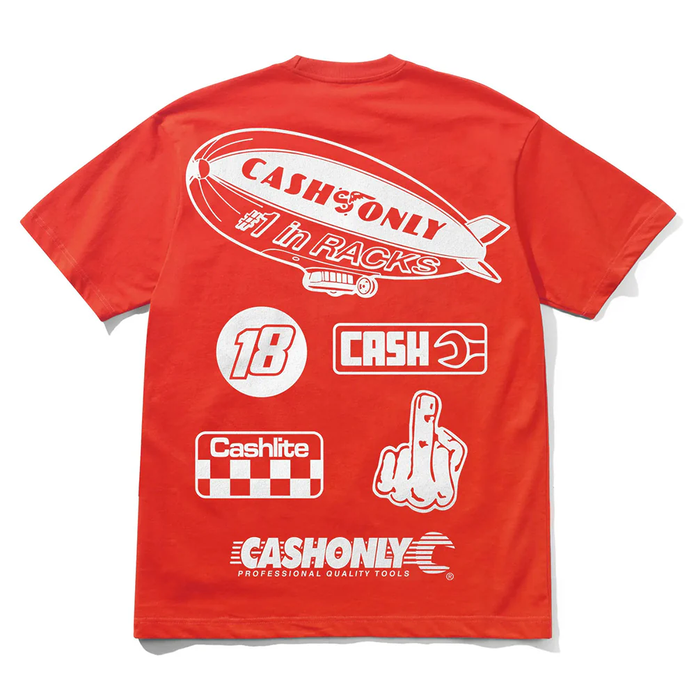 CASH ONLY SERVICE TEE RED - Image 2