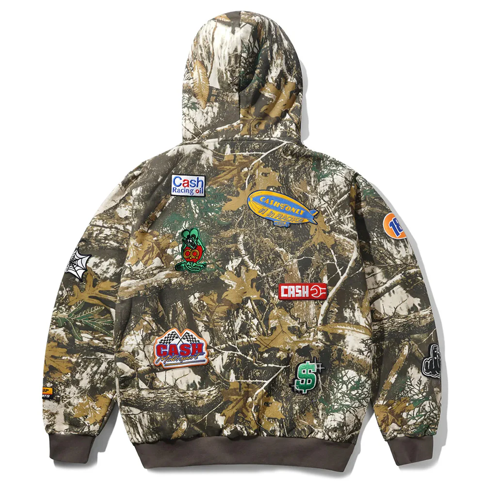 CASH ONLY SERVICE ZIP HOODIE FOLIAGE CAMO - Image 2