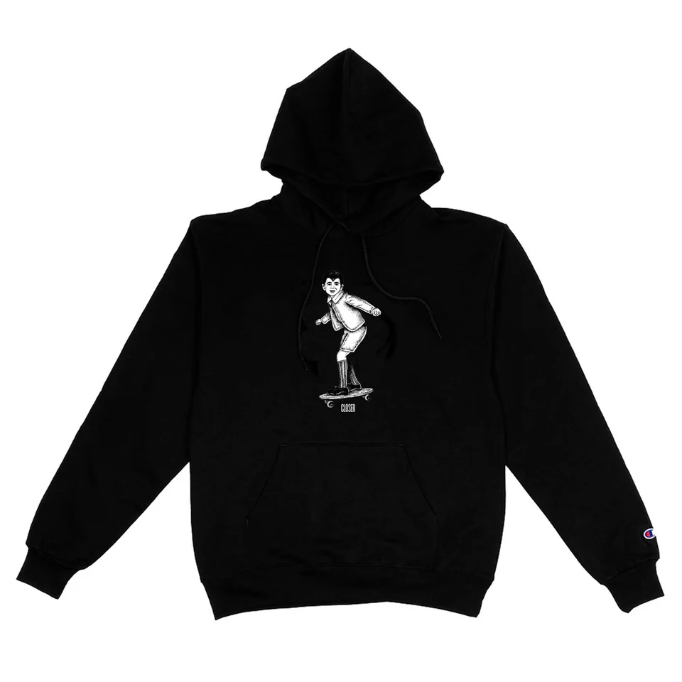 CLOSER WOLF BOY HOODIE BLACK