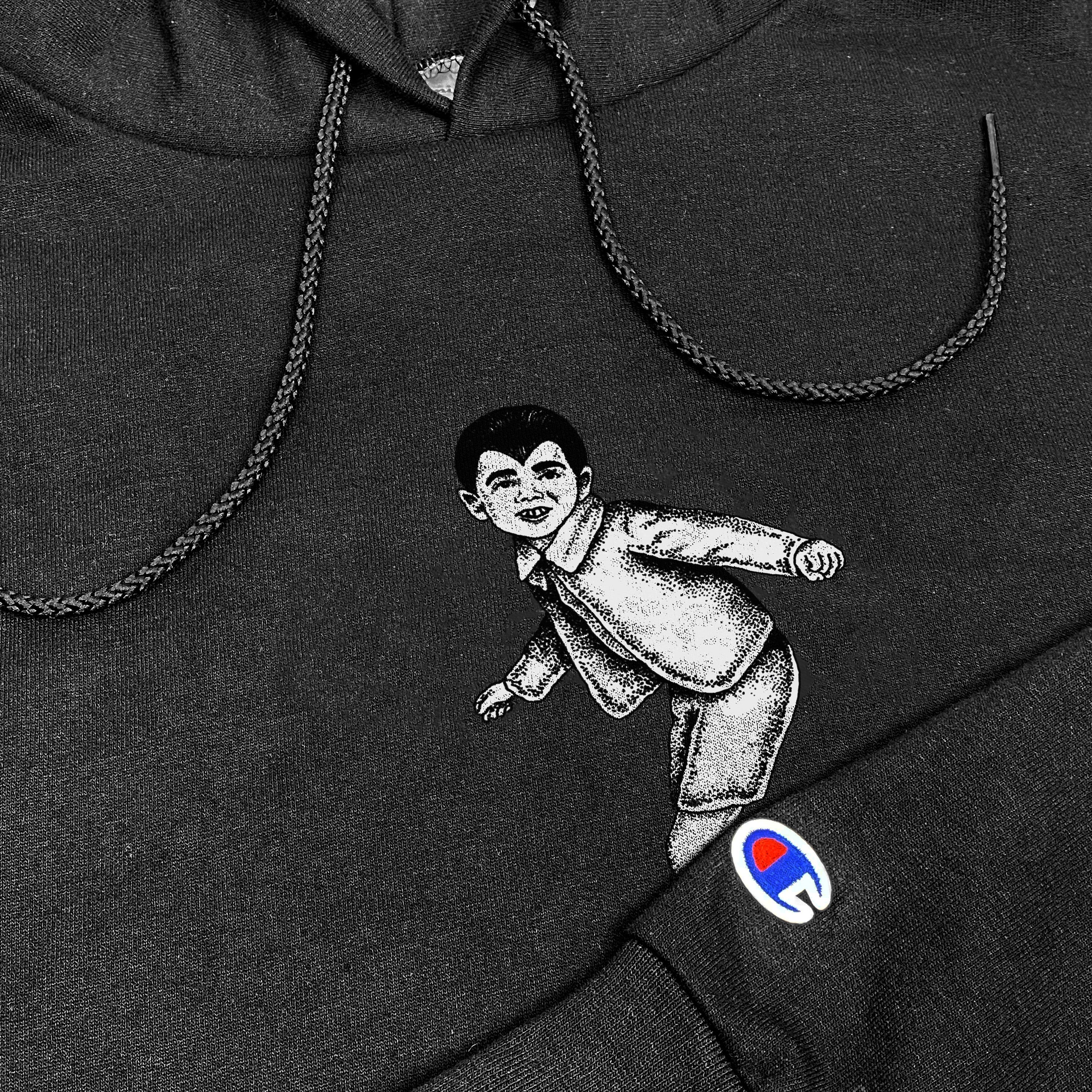 CLOSER WOLF BOY HOODIE BLACK - Image 2