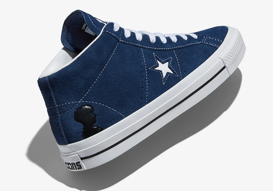 CONVERSE CONS ONE STAR PRO MID NAVY / WHITE / BLACK - Image 2