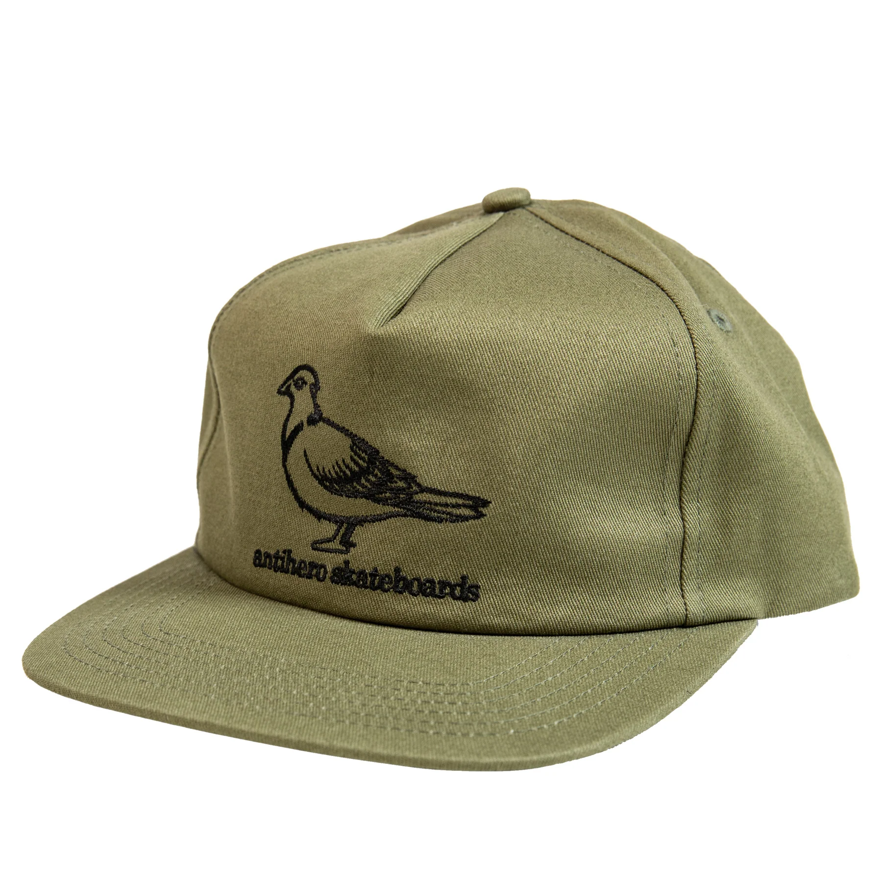 ANTI HERO BASIC PIGEON SNAPBACK HAT OLIVE