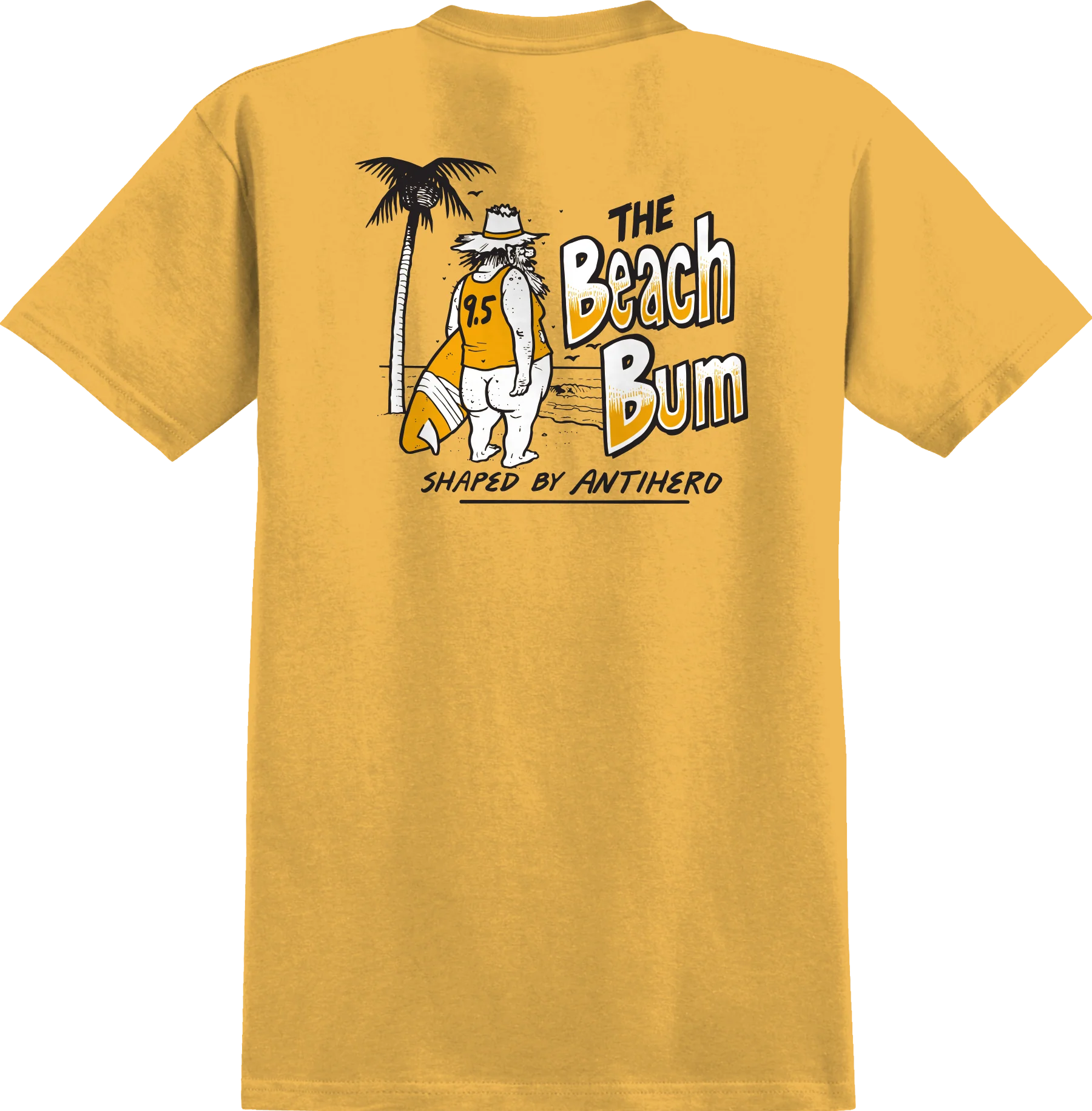 ANTIHERO BEACH BUM TEE GOLD/WHITE/BLACK - Image 2