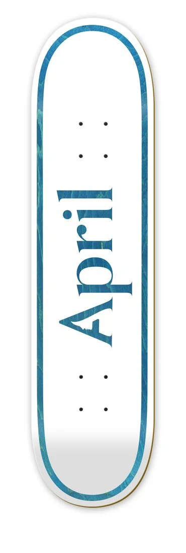 APRIL LOGO 8.25 BLUE