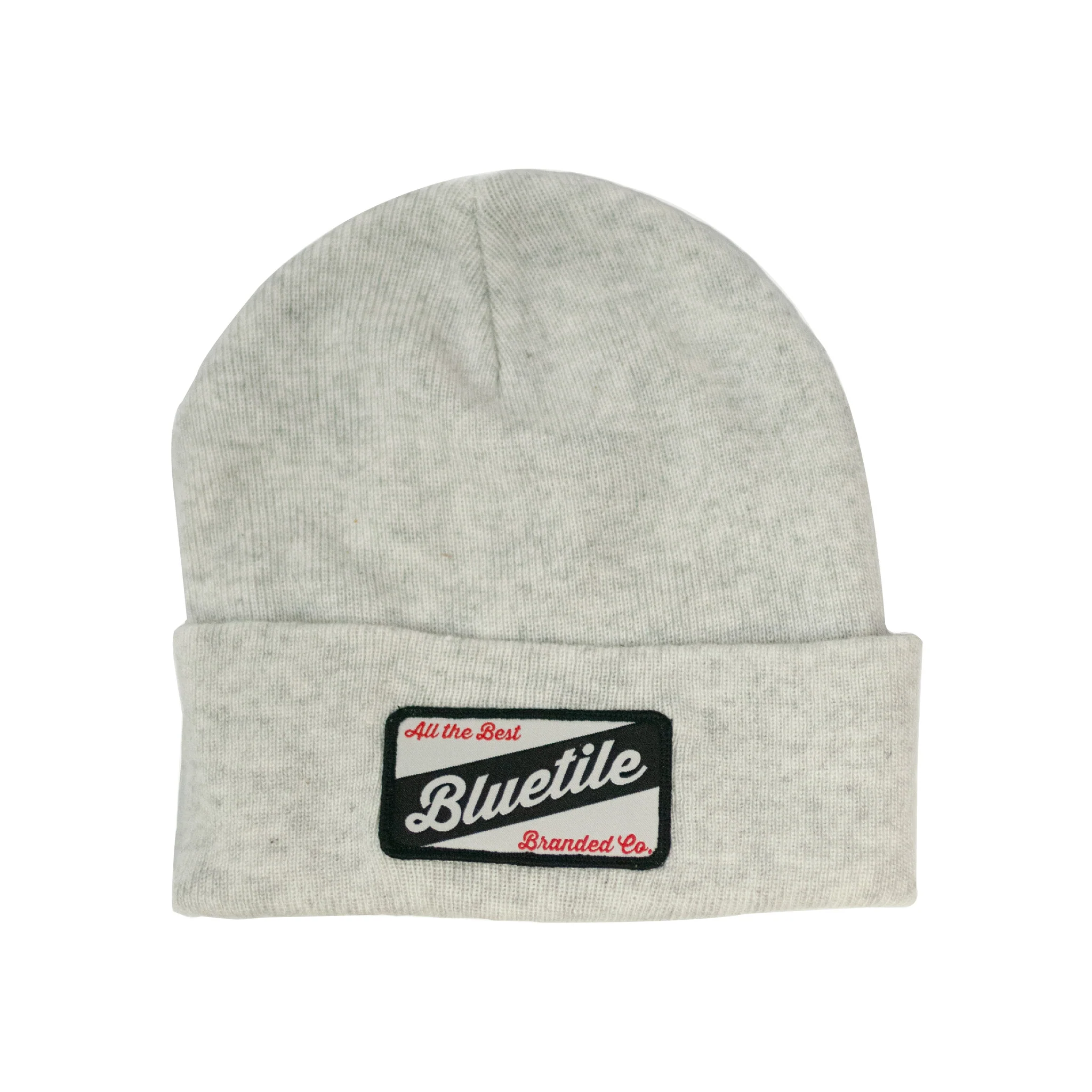 BLUETILE CRAFT PATCH BEANIE HEATHER WHITE