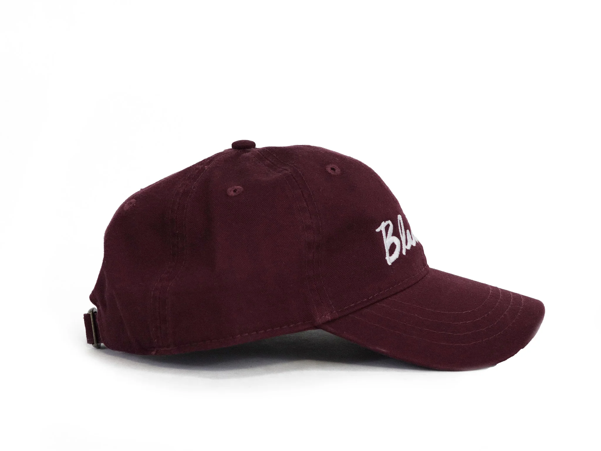 BLUETILE CURSIVE DAD HAT MAROON - Image 3