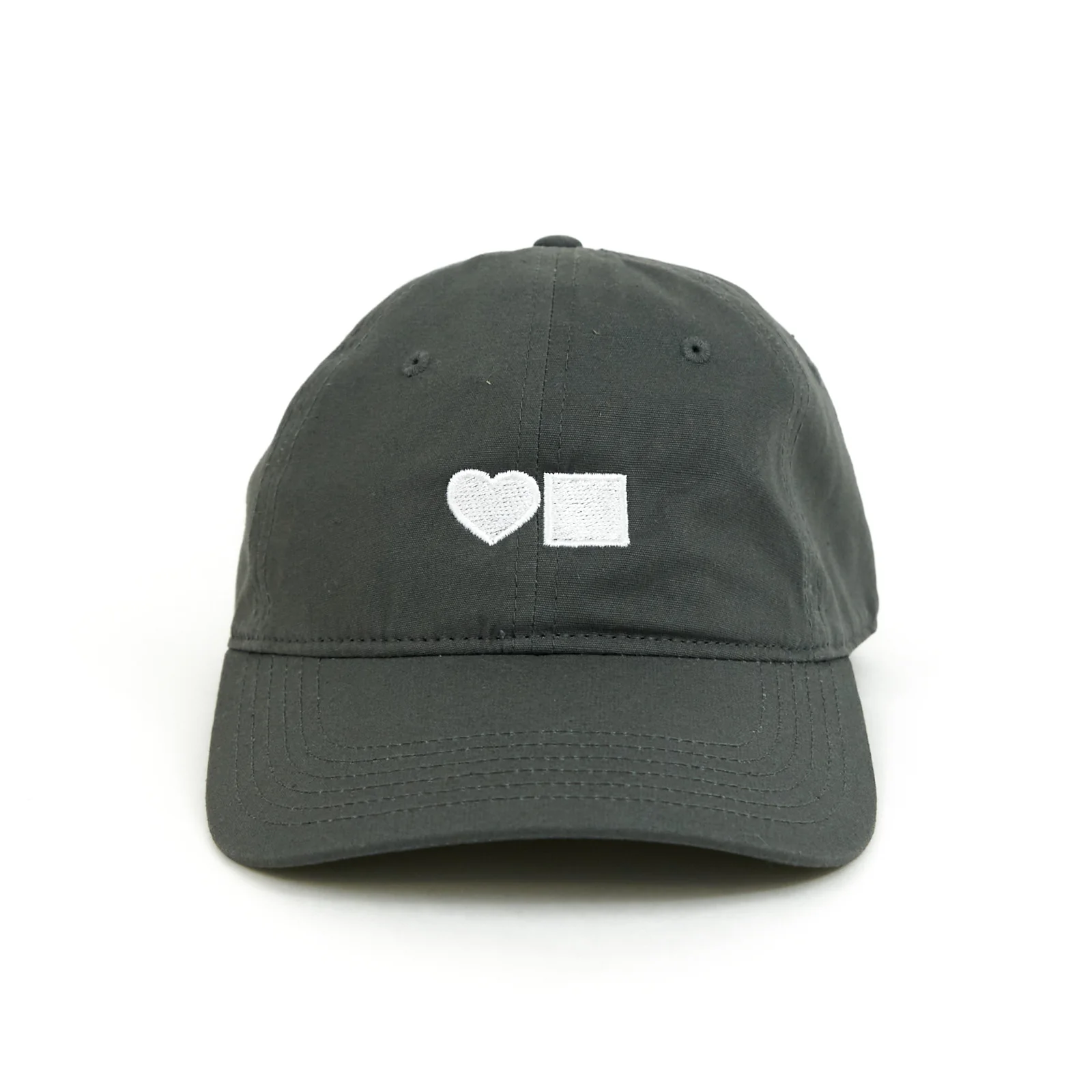 BLUETILE LOVE SIX PANEL HAT DARK GREY