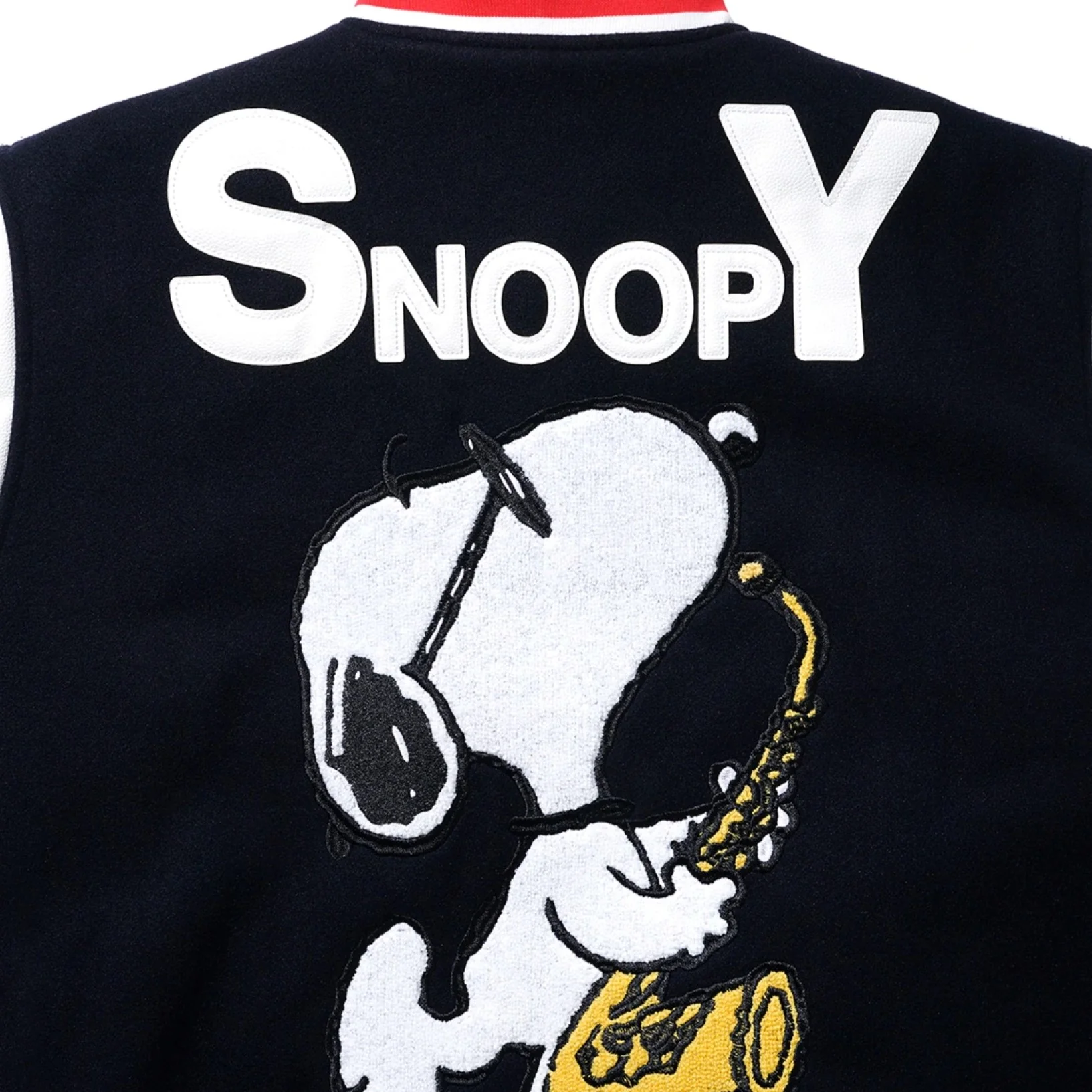 BUTTER GOODS JAZZ VARSITY JACKET NAVY - Image 5