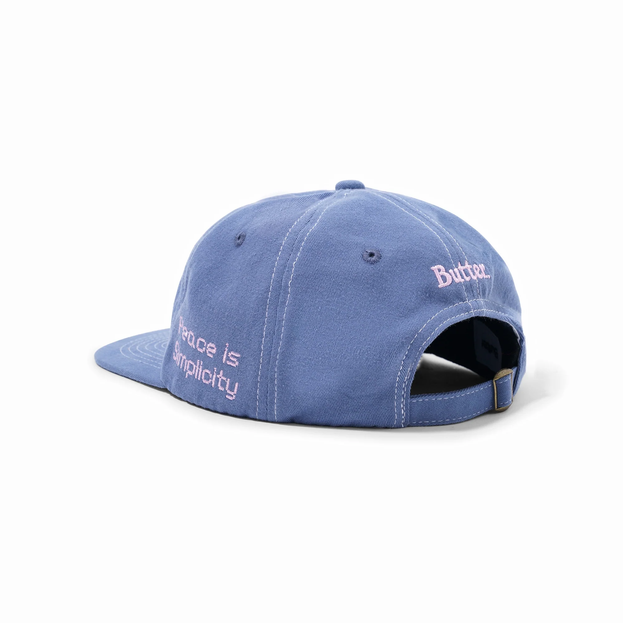 BUTTER GOODS SIMPLICITY 6 PANEL CAP DUSK BLUE - Image 3