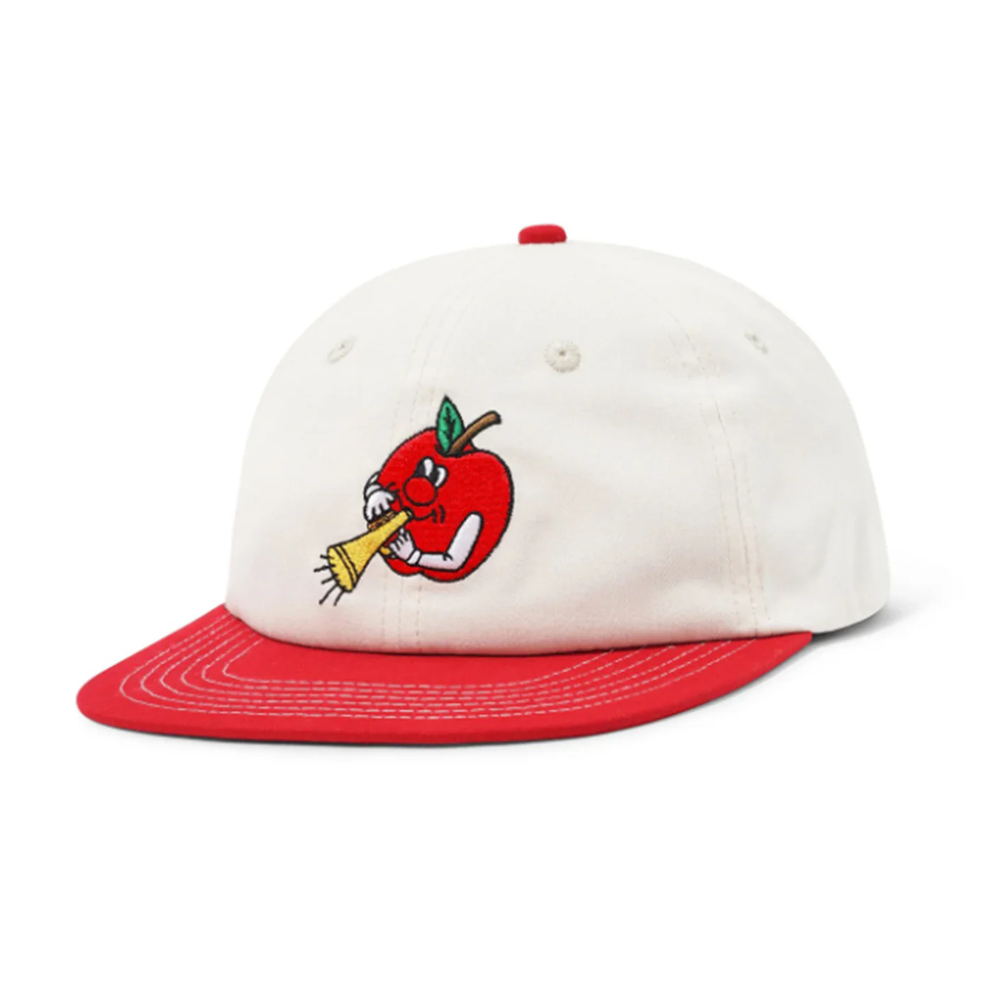 BUTTER GOODS APPLE 6 PANEL CAP NATURAL/CHERRY