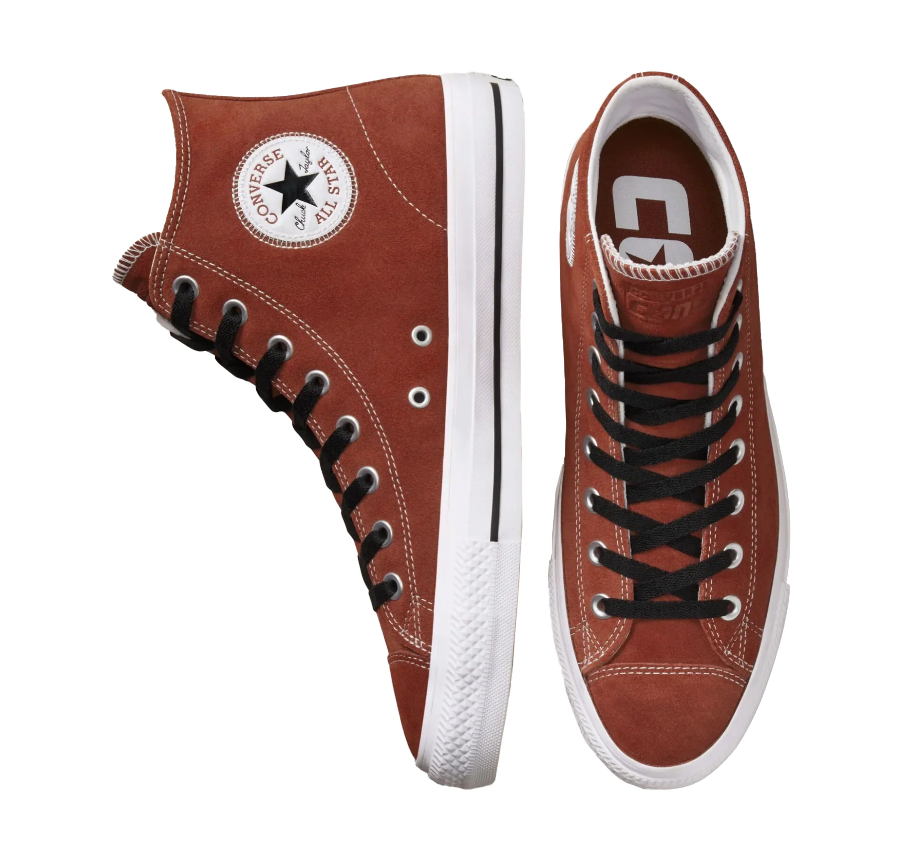 CONVERSE CONS CHUCK TAYLOR ALL STAR PRO HI DARK TERRACOTTA/BLACK/WHITE - Image 2