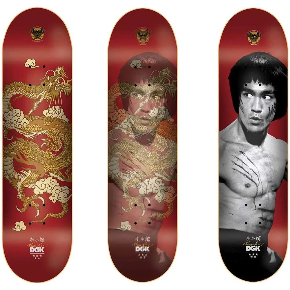 DGK X BRUCE LEE GOLDEN DRAGON LENTICULAR 8.25