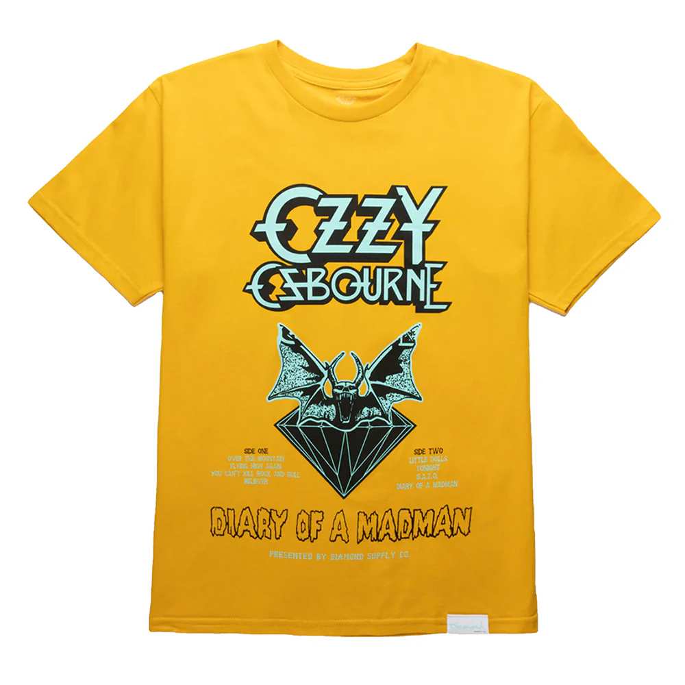 DIAMOND X OZZY DIARY OF A MADMAN TEE MONARCH