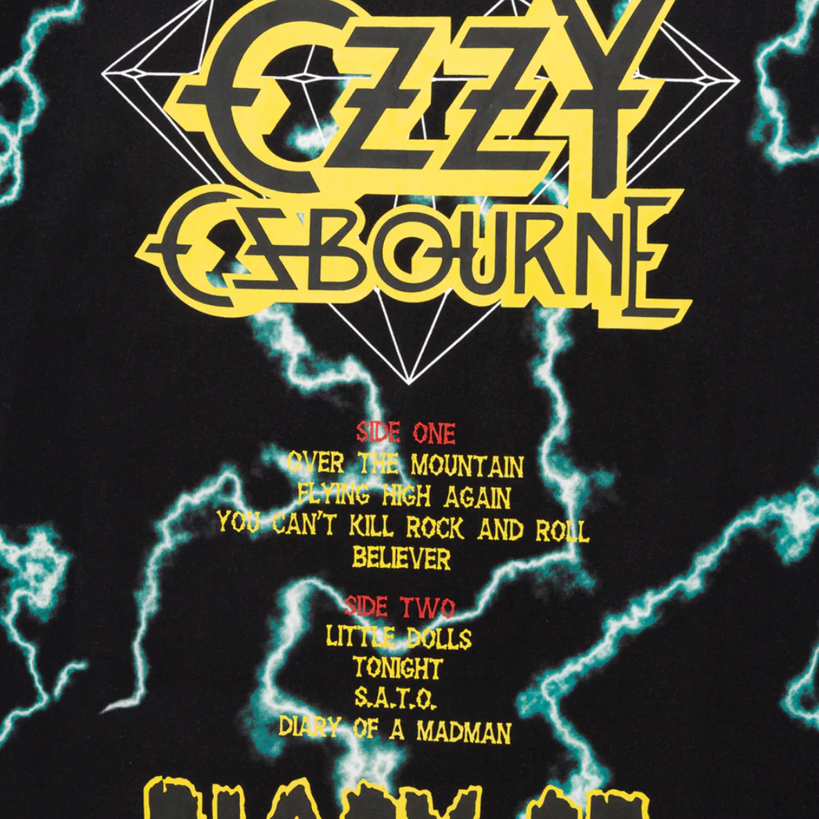 DIAMOND x OZZY MAD LIGHTNING TEE - Image 4