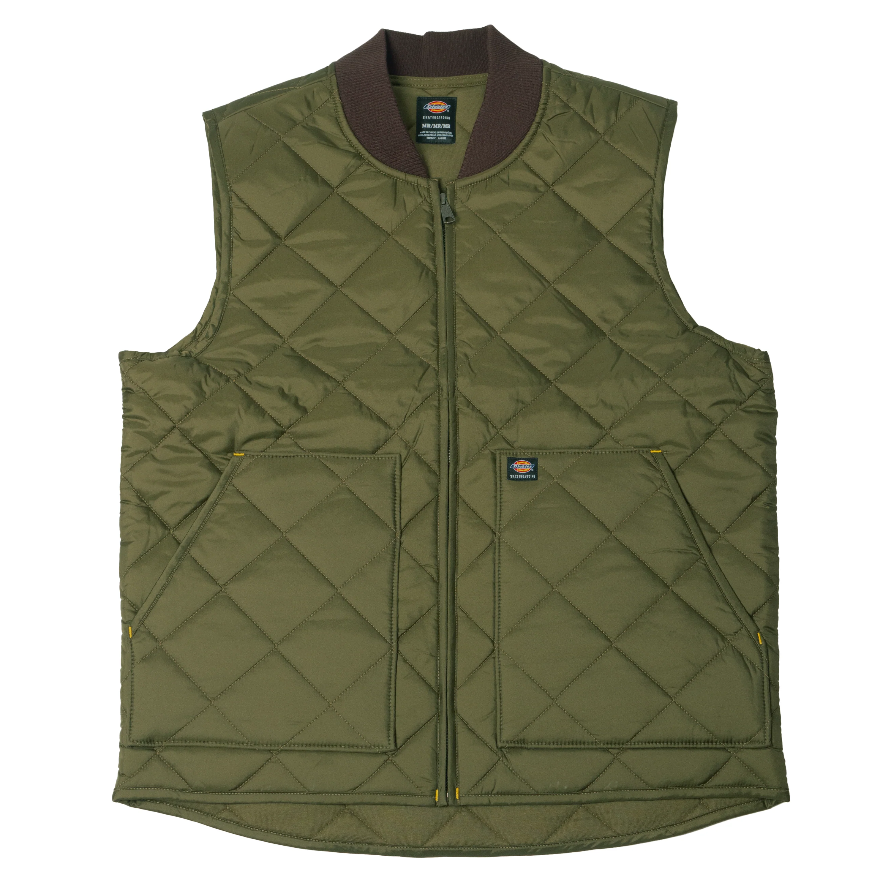 DICKIES VINCENT ALVAREZ QUILITED VEST MILITARY GREEN