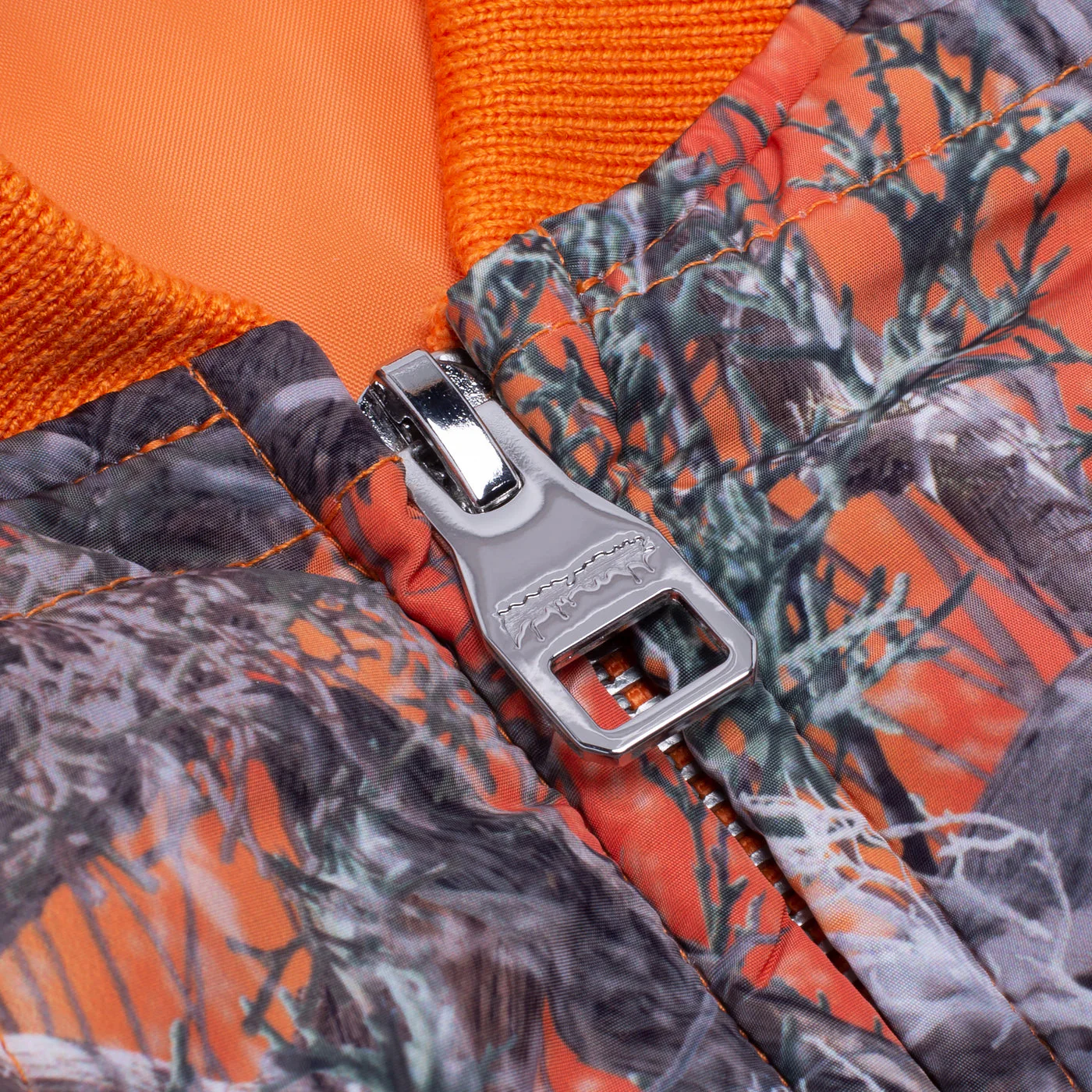 FUCKING AWESOME QUILTED CAMO PUFFER JACKET ORANGE - Image 3