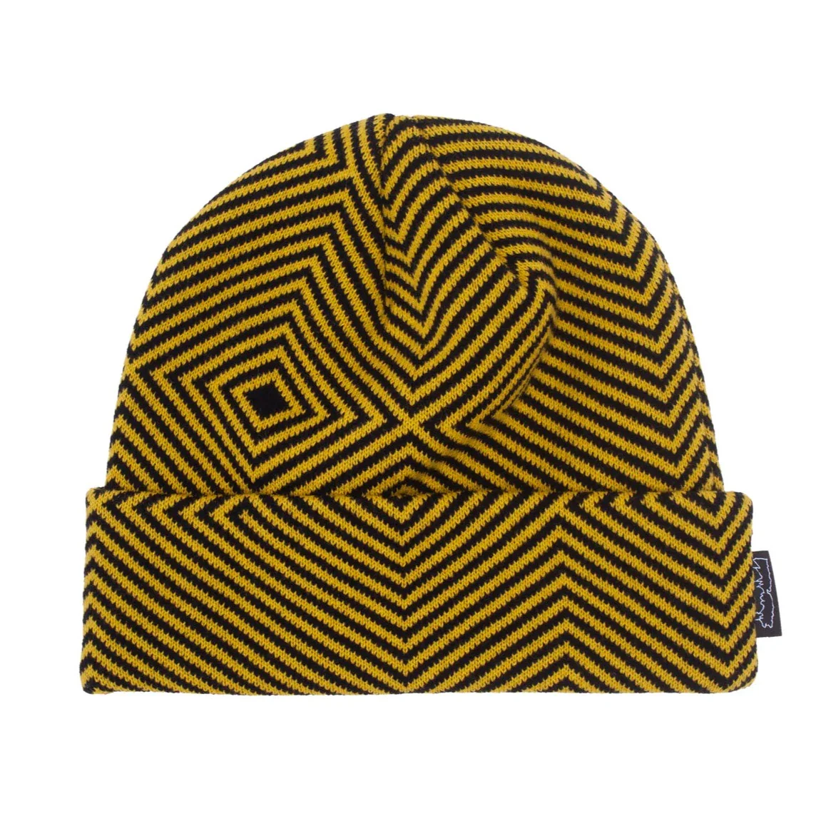 FUCKING AWESOME HURT YOUR EYES BEANIE MUSTARD