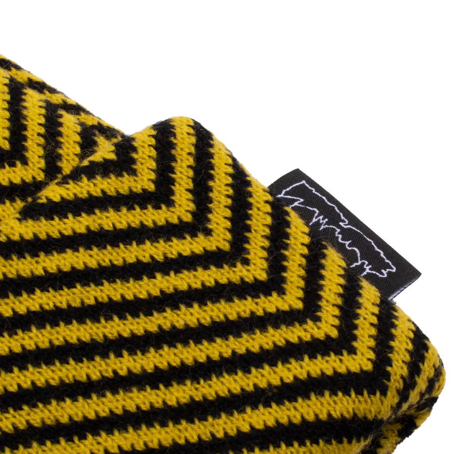 FUCKING AWESOME HURT YOUR EYES BEANIE MUSTARD - Image 2