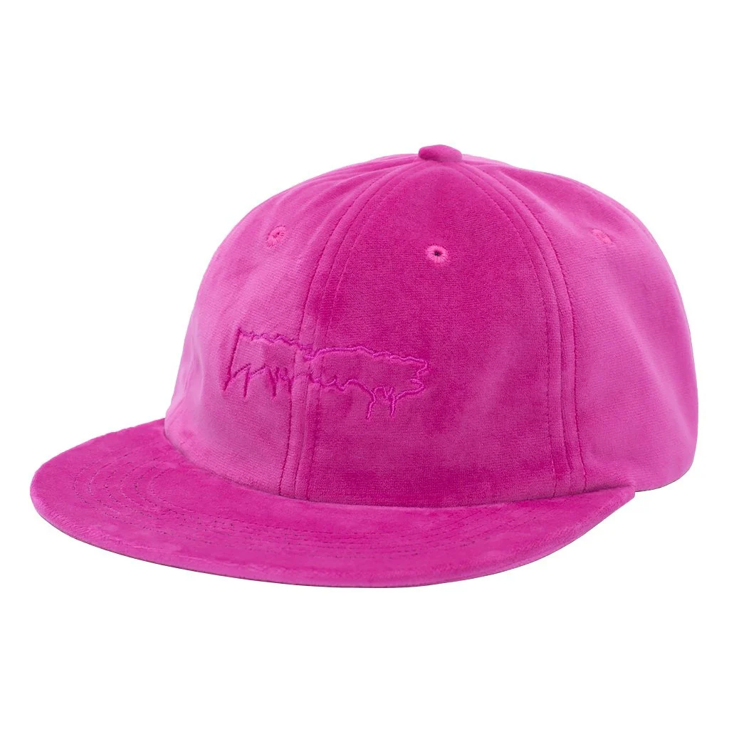 FUCKING AWESOME OUTLINE DRIP PINK UNSTRUCTURED STRAP BACK