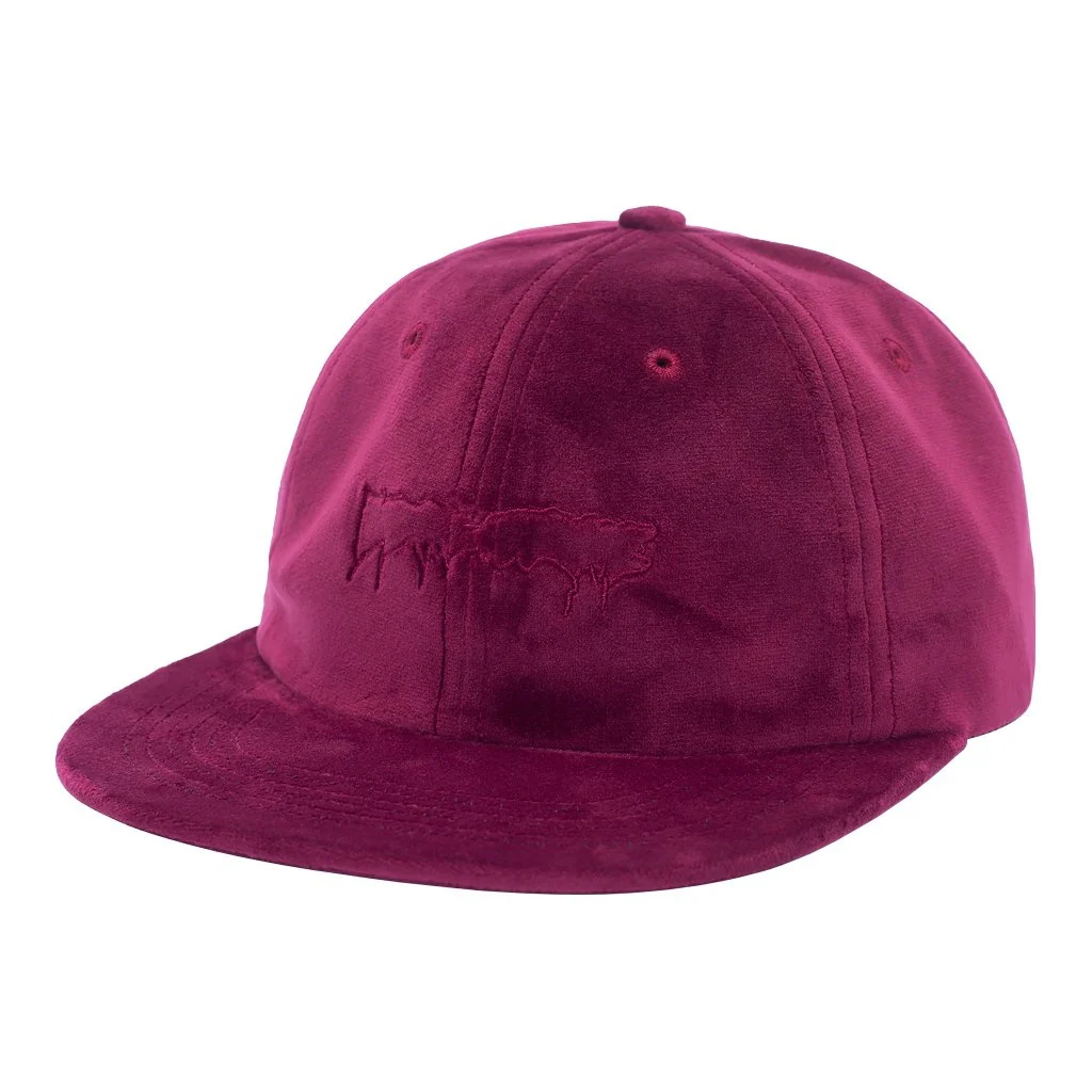 FUCKING AWESOME OUTLINE DRIP MAROON UNSTRUCTURED STRAP BACK