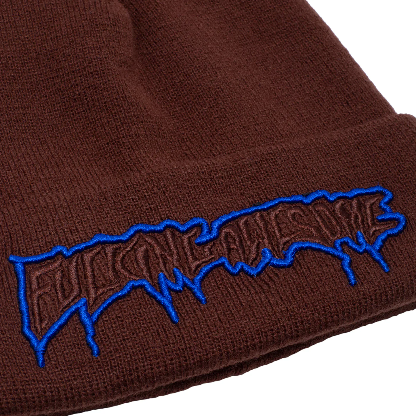 FUCKING AWESOME RUNNING LOGO CUFF BEANIE BROWN - Image 2
