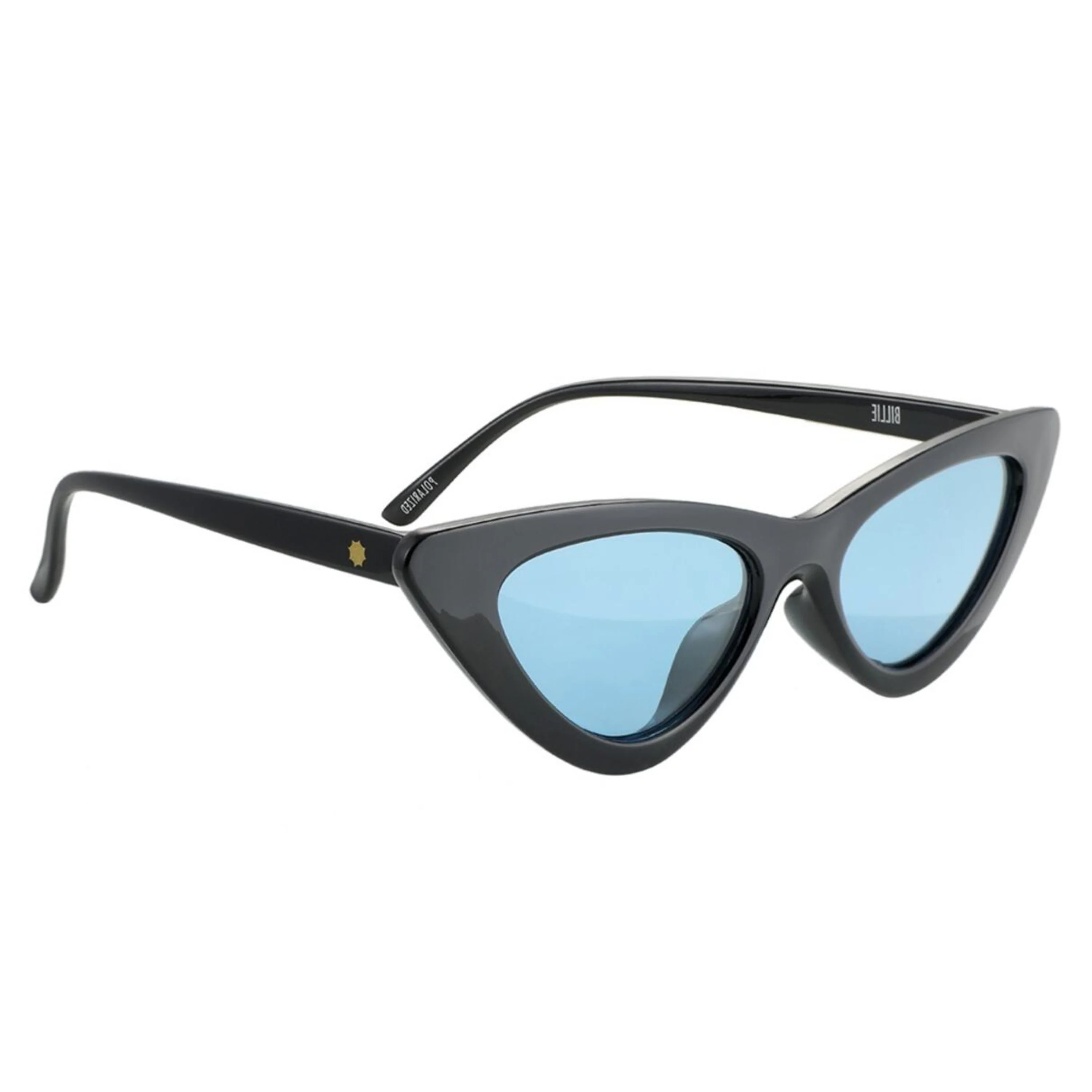 GLASSY SUNHATERS BILLIE POLARIZED BLACK/BLUE LENS
