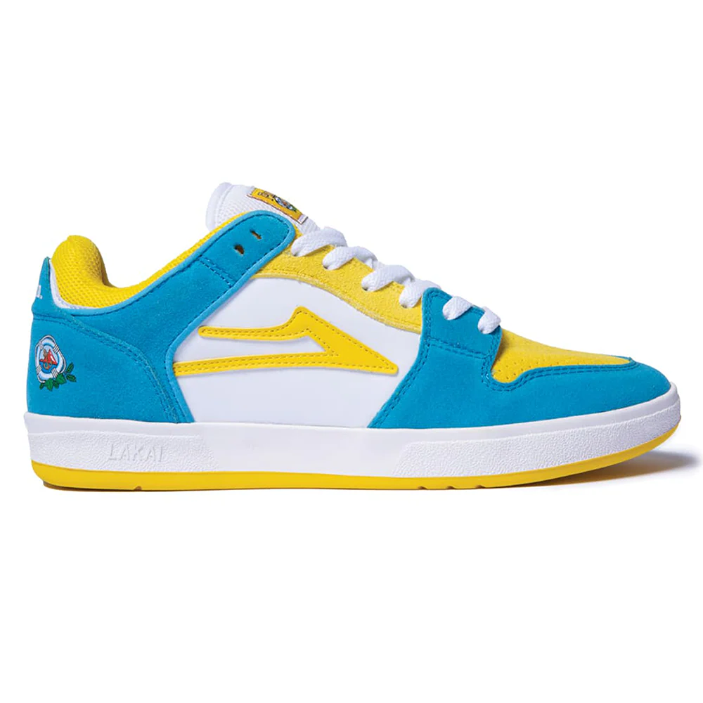 LAKAI X PACIFICO TELFORD LOW WHITE/CYAN SUEDE