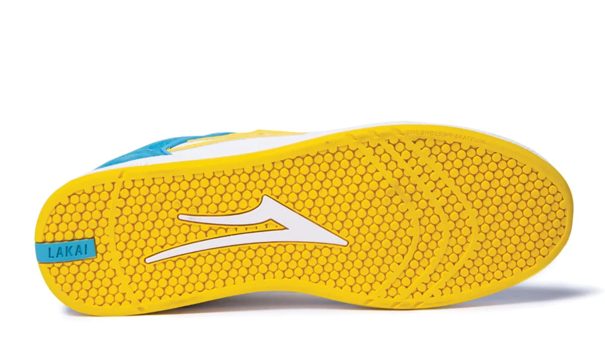 LAKAI X PACIFICO TELFORD LOW WHITE/CYAN SUEDE - Image 4