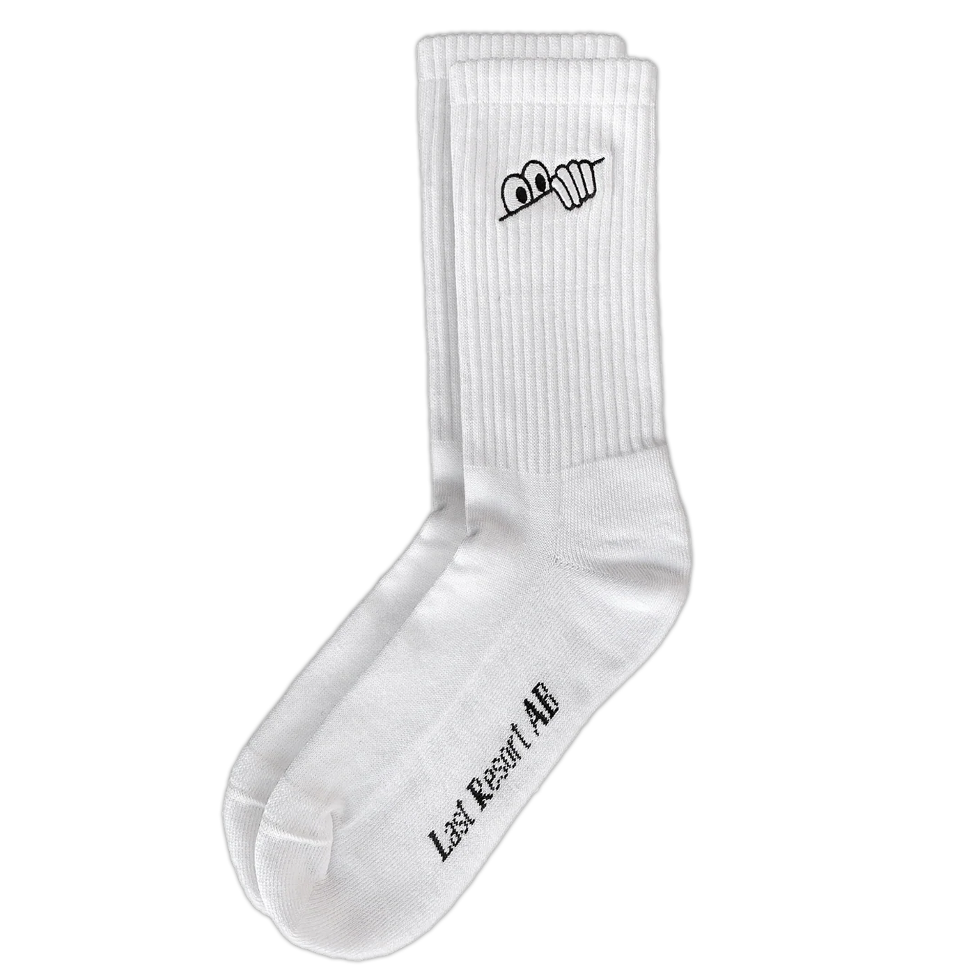 LAST RESORT AB EYE SOCKS WHITE