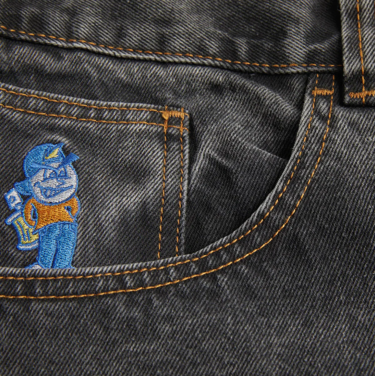POLAR '93! DENIM WASHED BLACK - Image 3