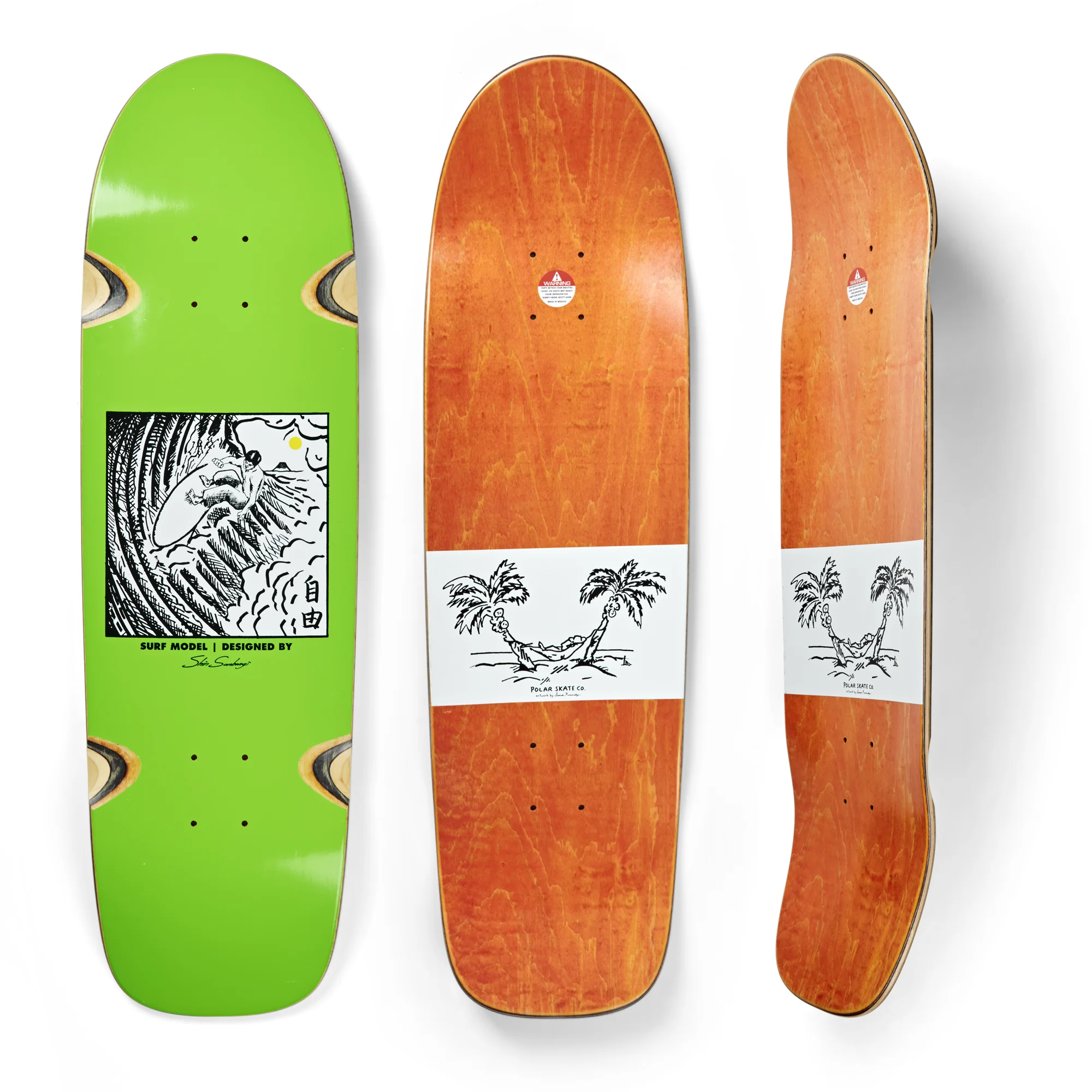 POLAR SHIN FREEDOM SURF 8.625 LIME - Image 2