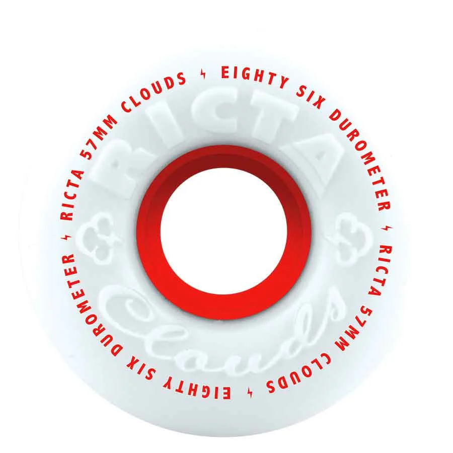 RICTA CLOUDS 86a 57mm WHITE/RED