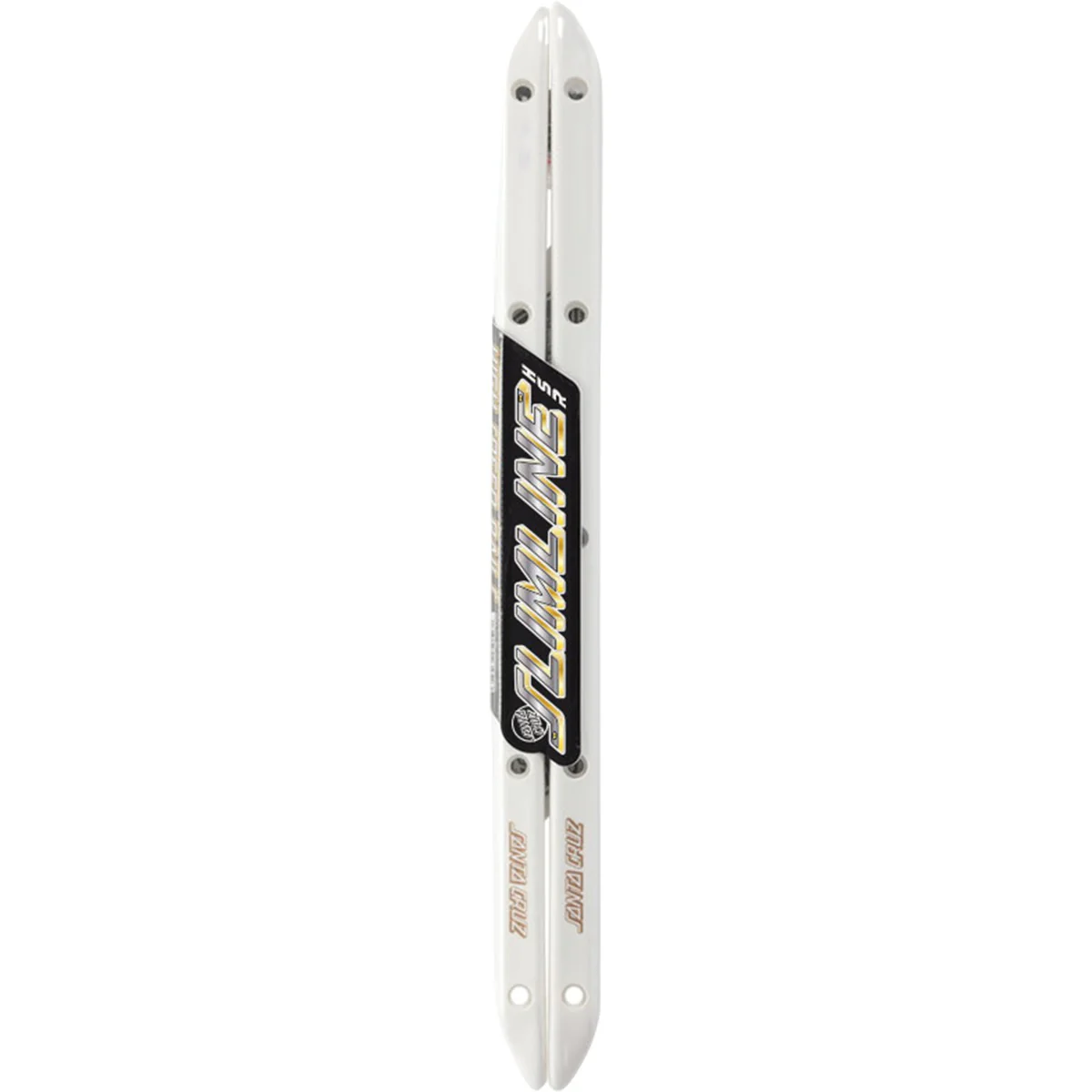 SANTA CRUZ SLIMLINE HSR BEVELED BOARD RAILS WHITE