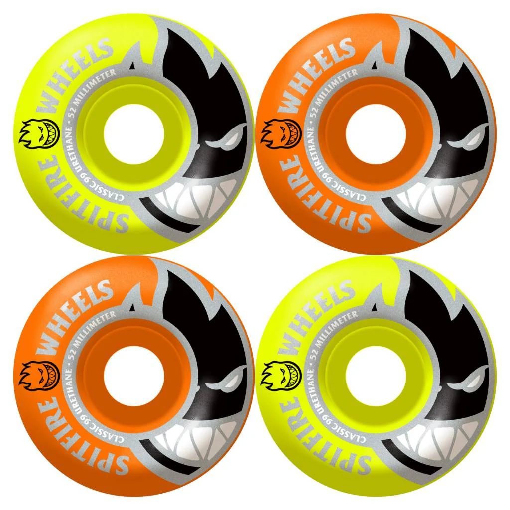 SPITFIRE BIG HEAD CLASSICS 54MM OR/YL