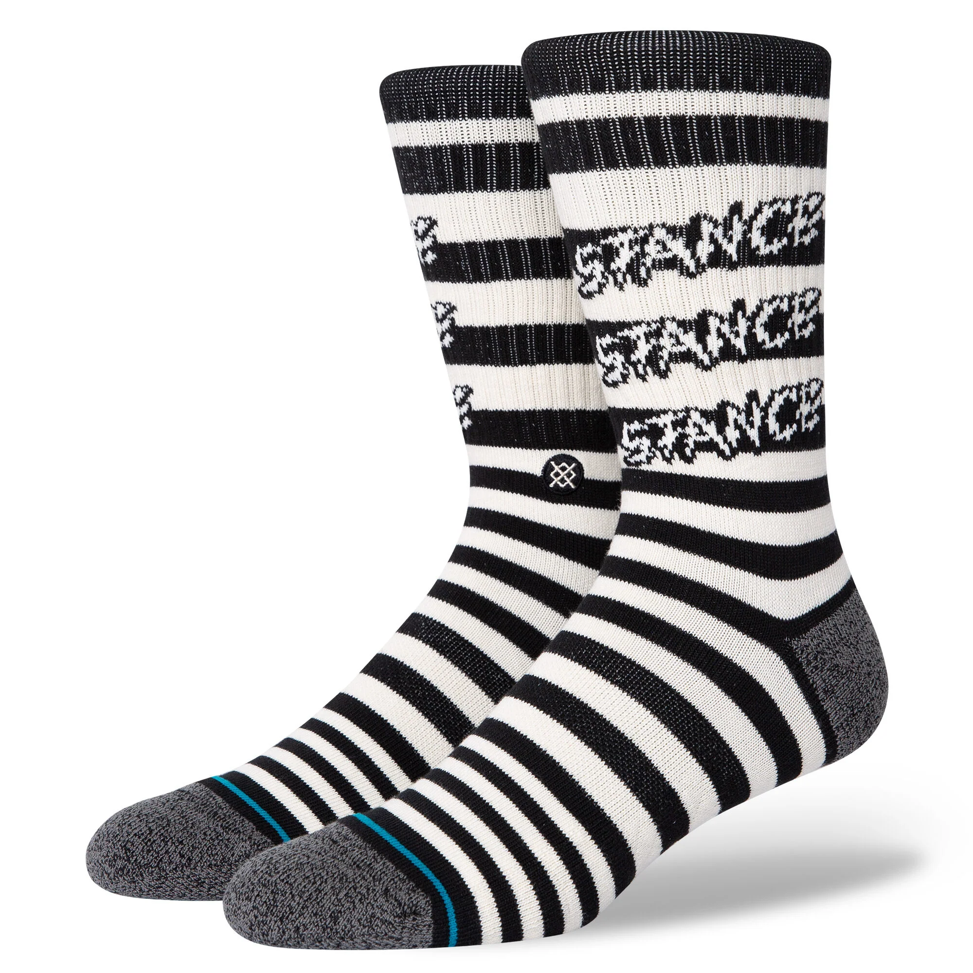 STANCE SOCKS JAIL CARD BLACK LARGE