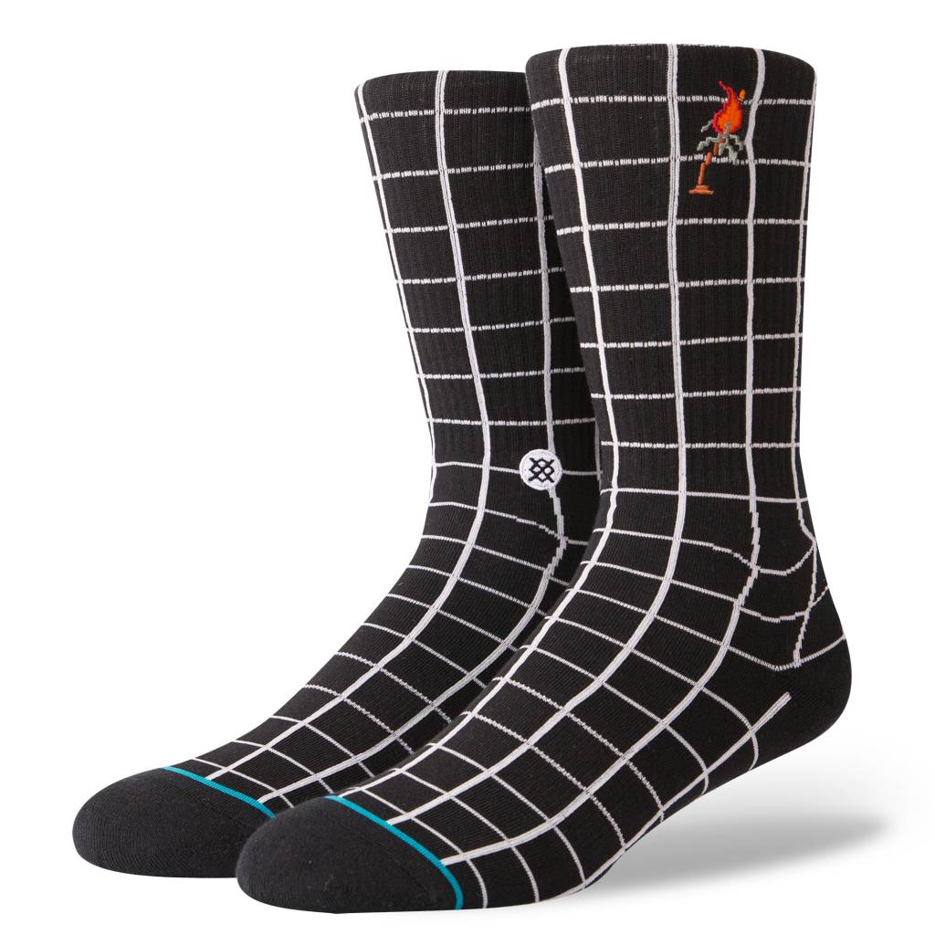 STANCE SOCKS NETWORK BLACK LARGE
