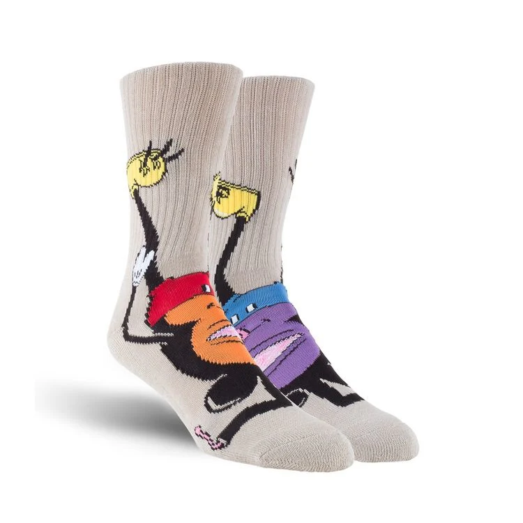 TOY MACHINE MOUSKETEER SOCKS TAN