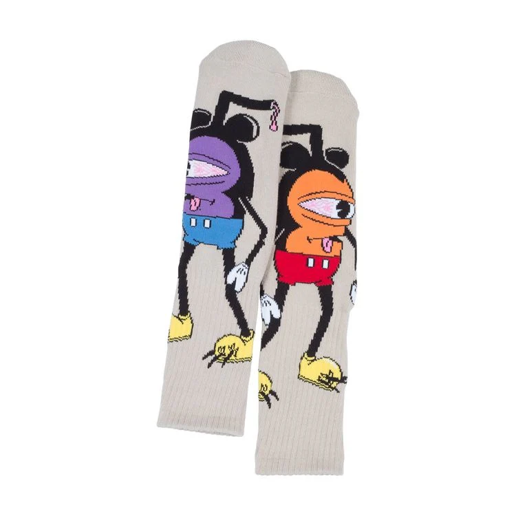 TOY MACHINE MOUSKETEER SOCKS TAN - Image 2