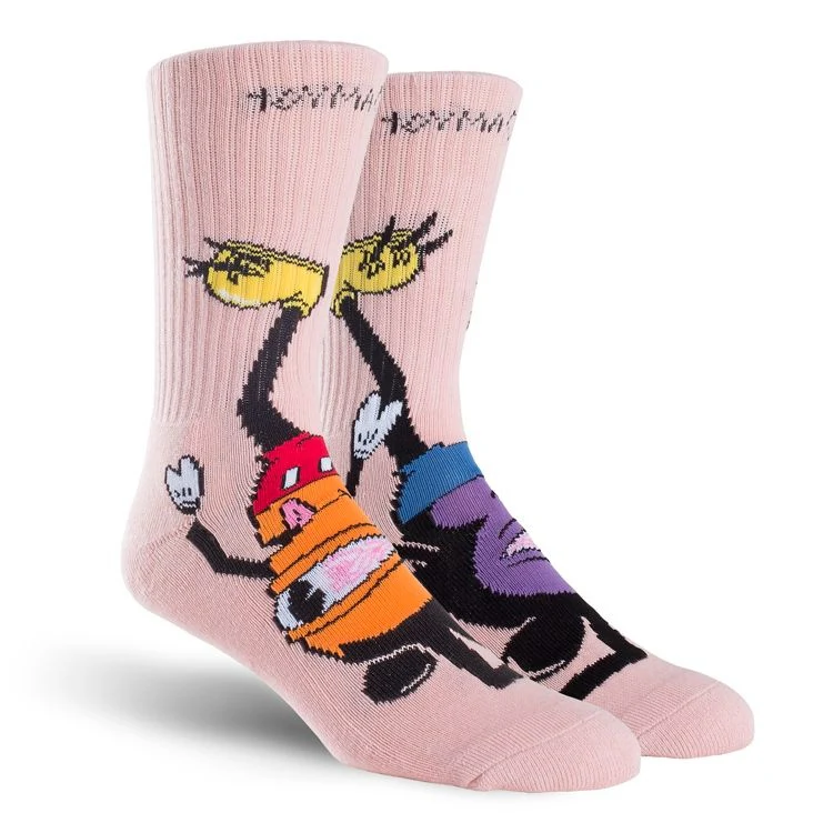 TOY MACHINE MOUSKETEER SOCK PINK