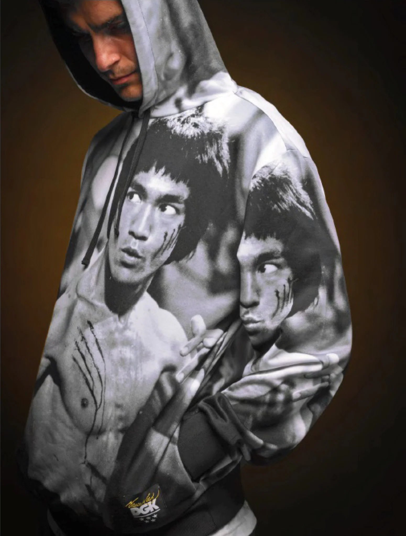 DGK X BRUCE LEE SCRATCH FLEECE HOODIE - Image 2