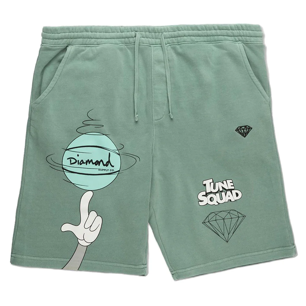 DIAMOND x SPACE JAM DIAMOND BALL DIAMOND BLUE SWEAT SHORTS