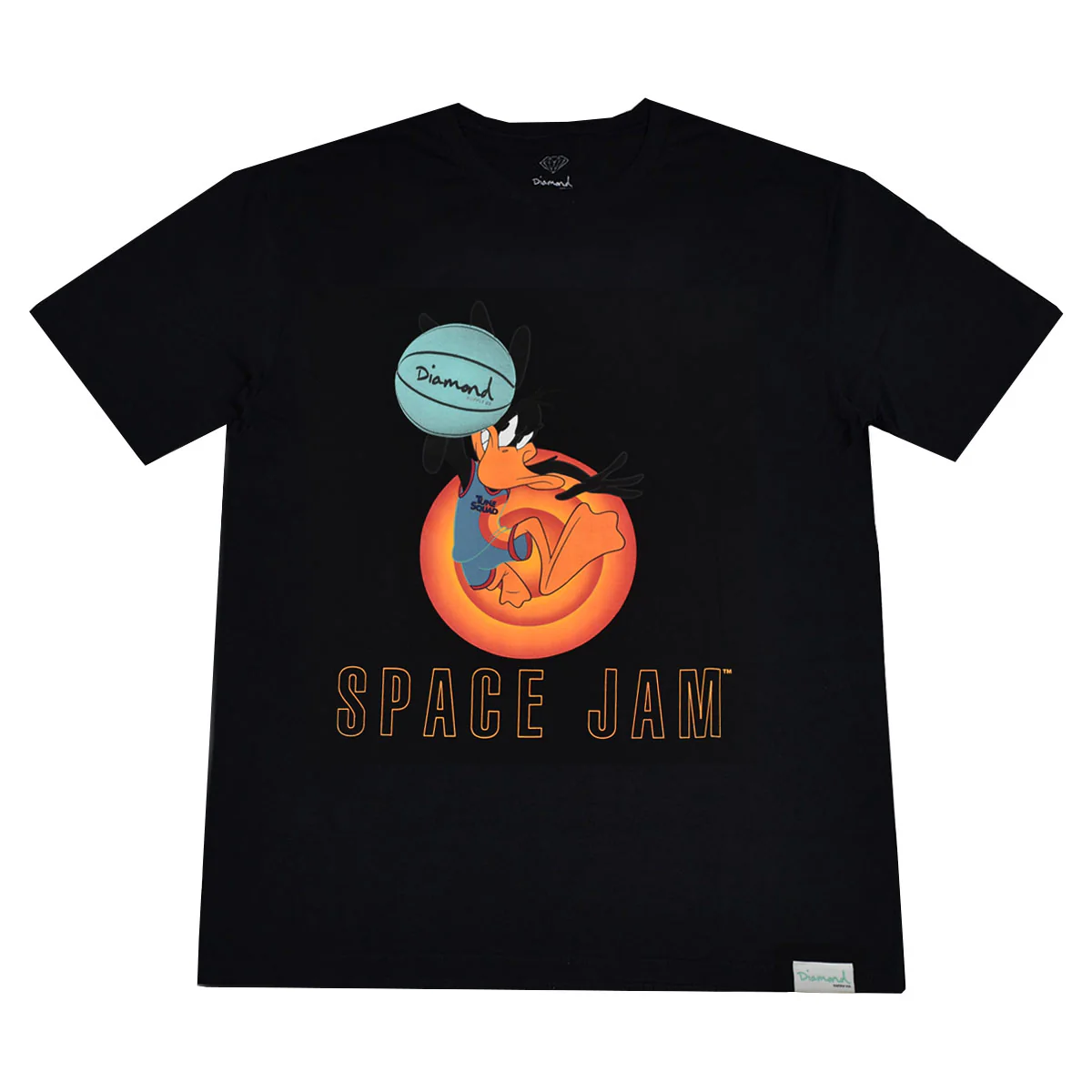 DIAMOND x SPACE JAM THE DAFFY DUCK TEE BLACK