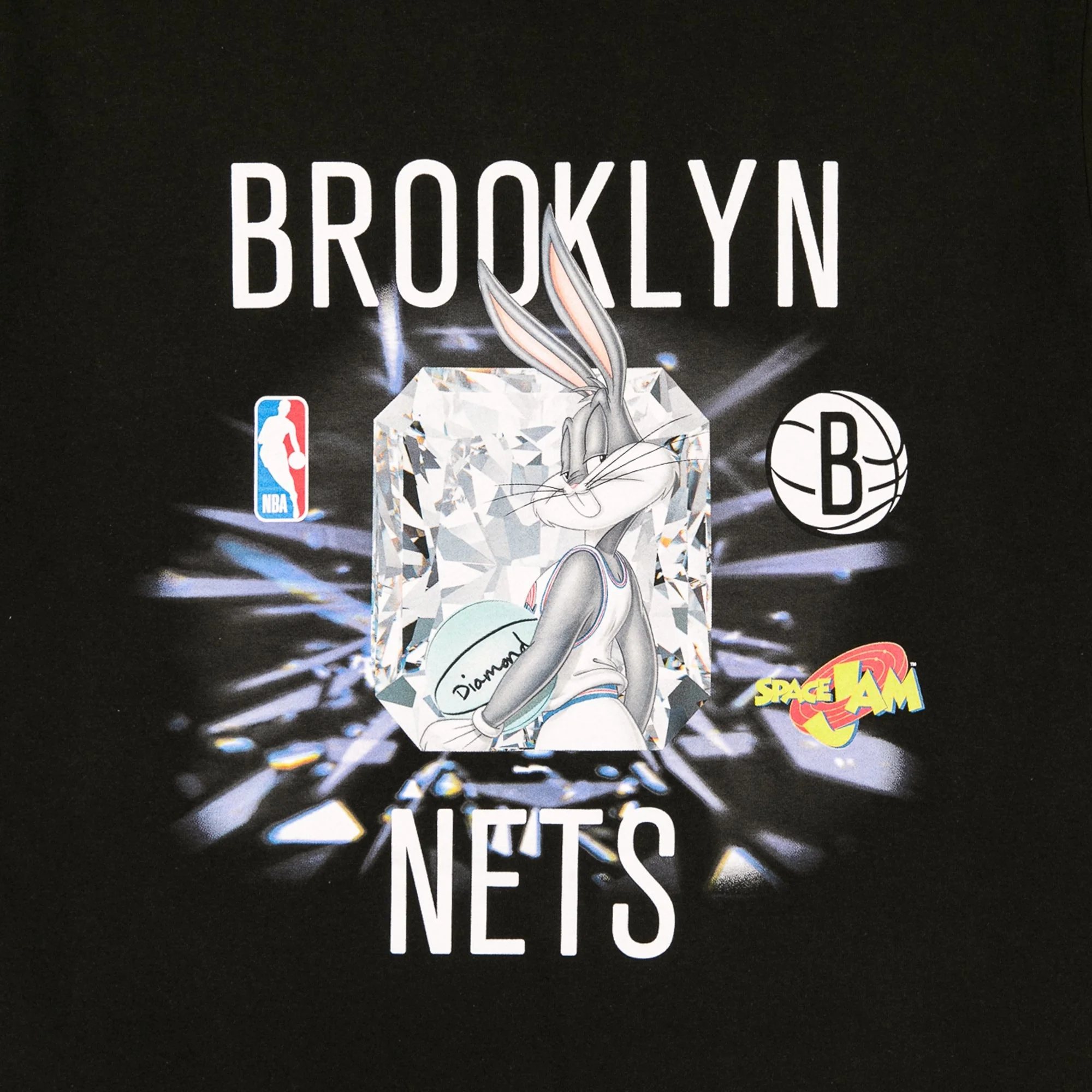 DIAMOND x SPACE JAM x NBA NETS T-SHIRT - Image 2