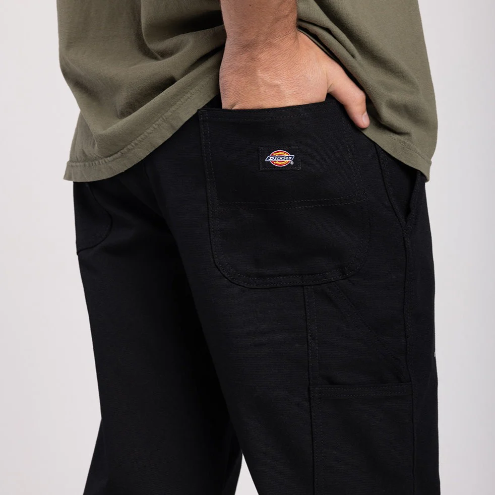 DICKIES FLEX DUCK CARPENTER PANTS BLACK - Image 3