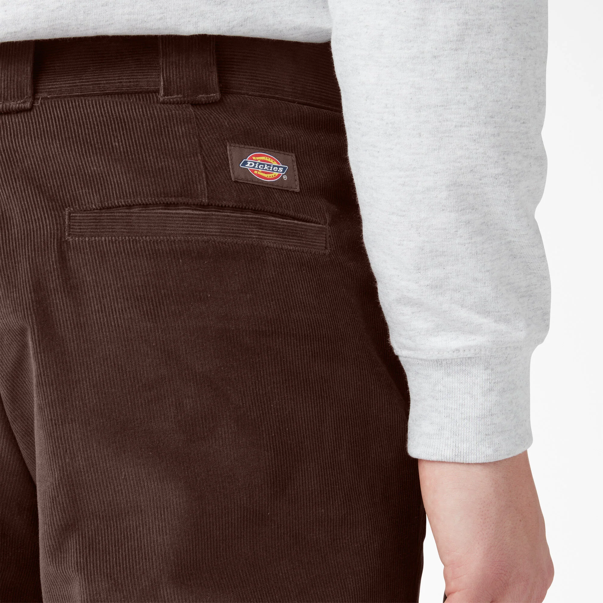 DICKIES REGULAR FIT CORDUROY PANT CHOCOLATE BROWN - Image 3