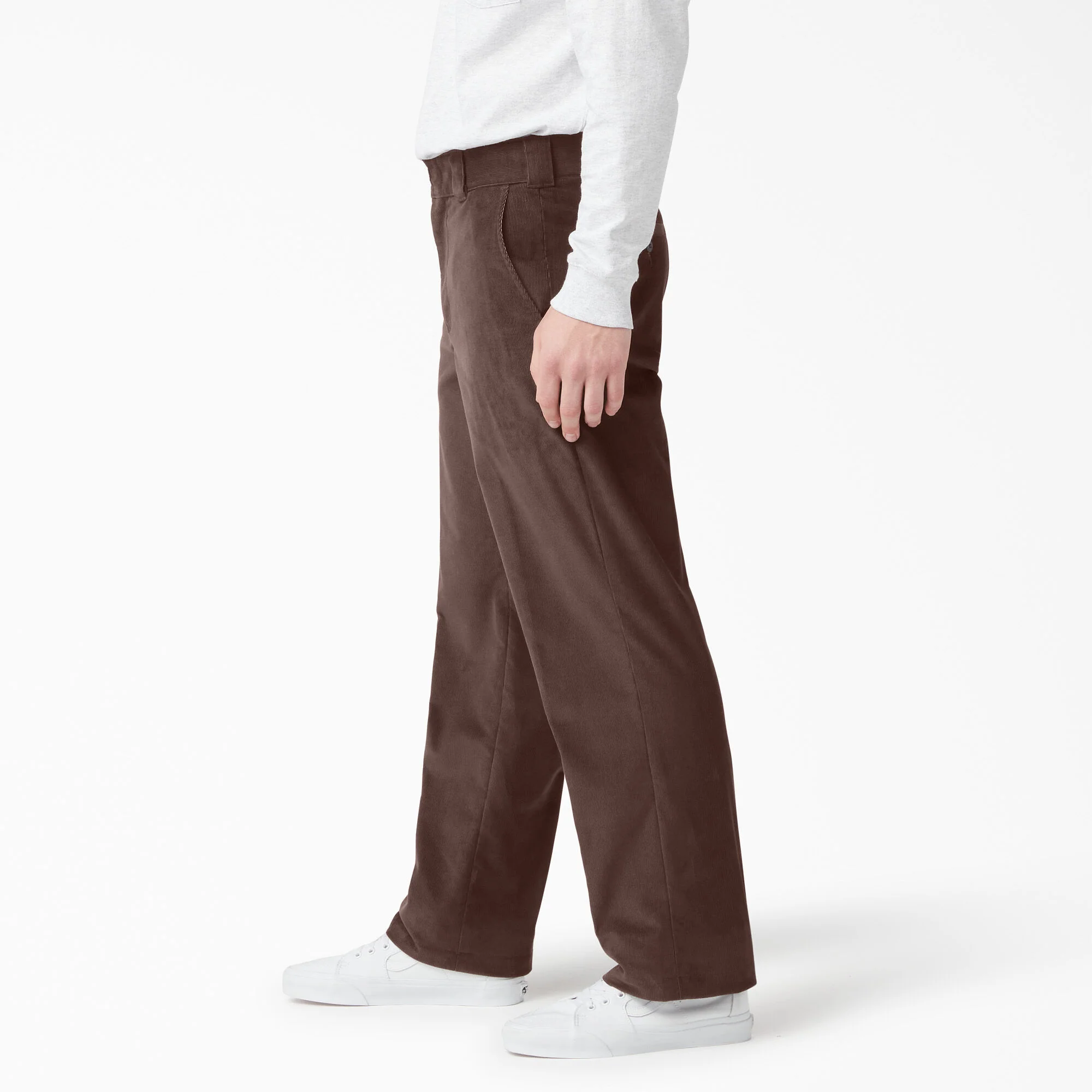 DICKIES REGULAR FIT CORDUROY PANT CHOCOLATE BROWN - Image 4